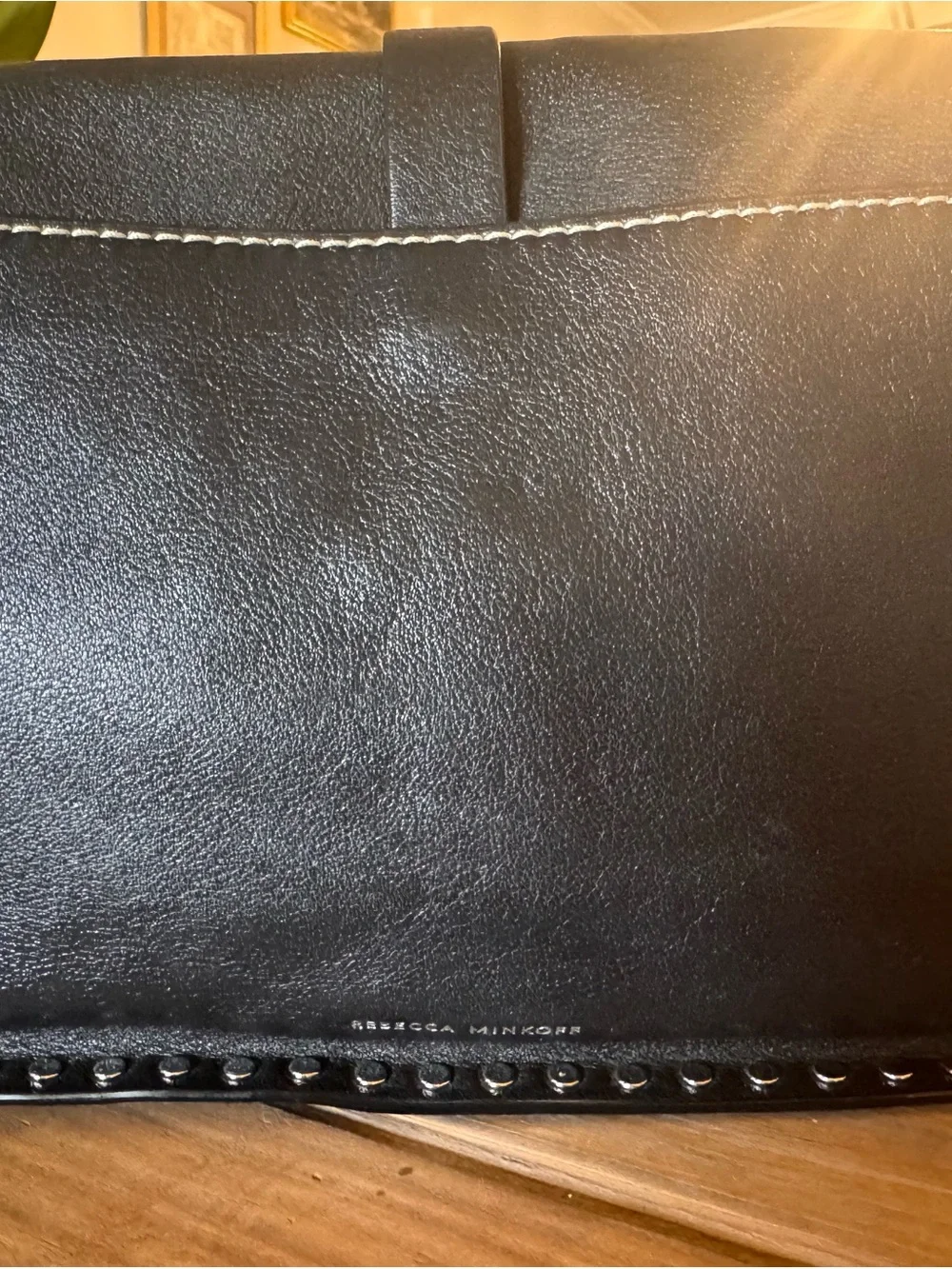 Rebecca Minkoff Black Leather Studded Crossbody Bag